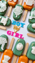Load image into Gallery viewer, Gender Reveal Jelly Popsicle detail
