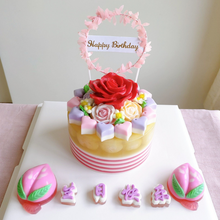 Load image into Gallery viewer, Big Roses Jelly Cake
